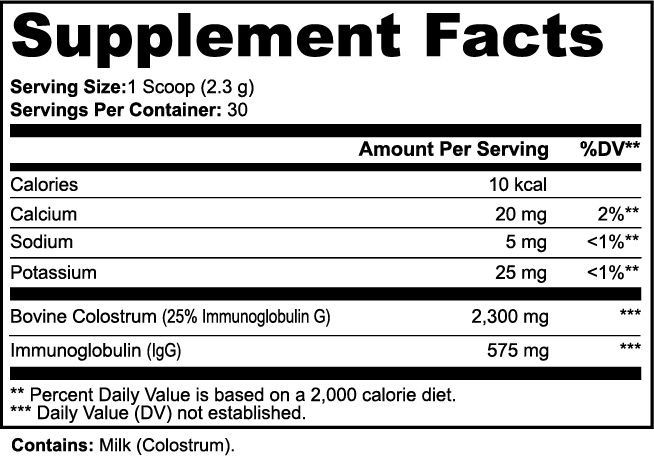 ImmuneGlow™ Colostrum Powder