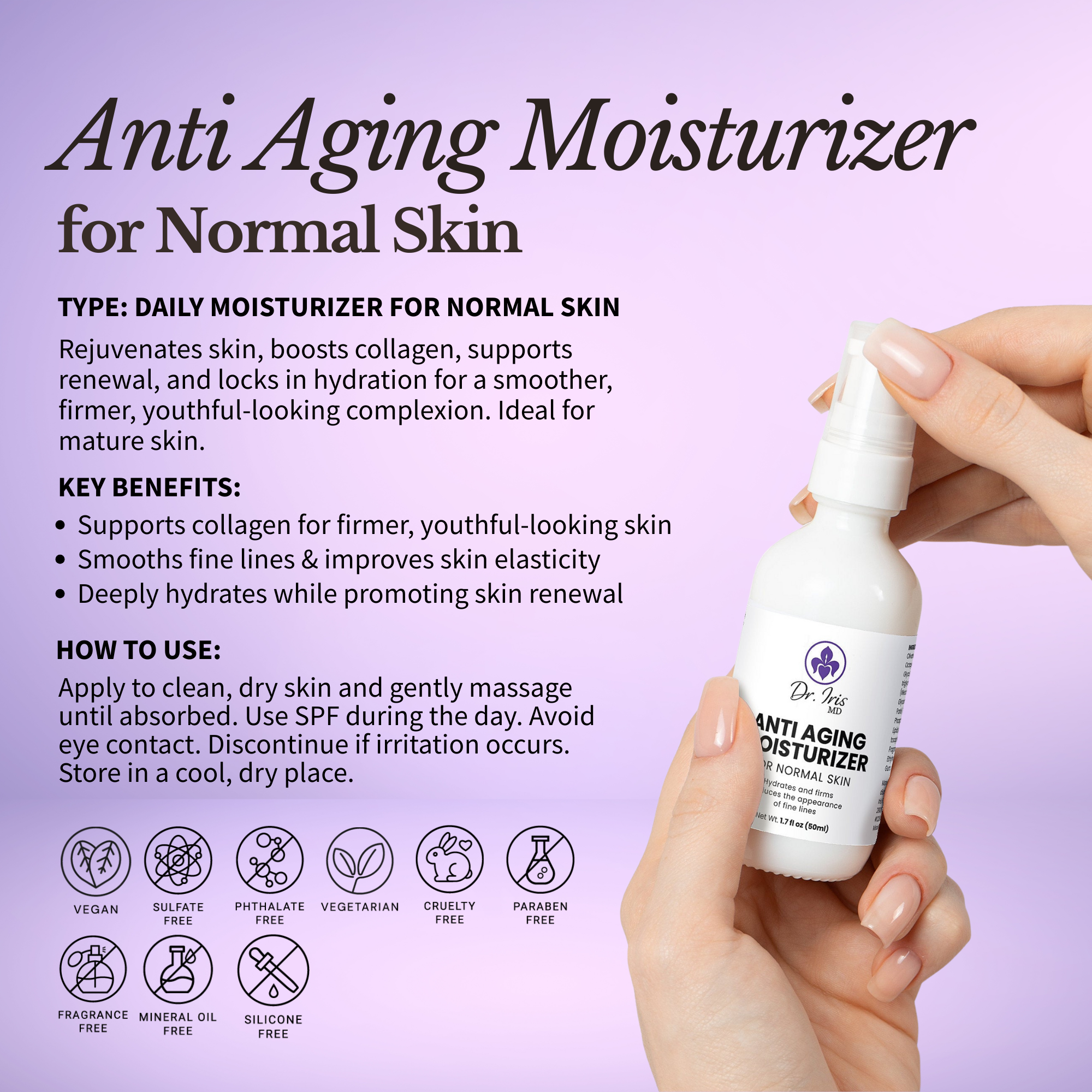 Anti Aging Moisturizer for Normal Skin