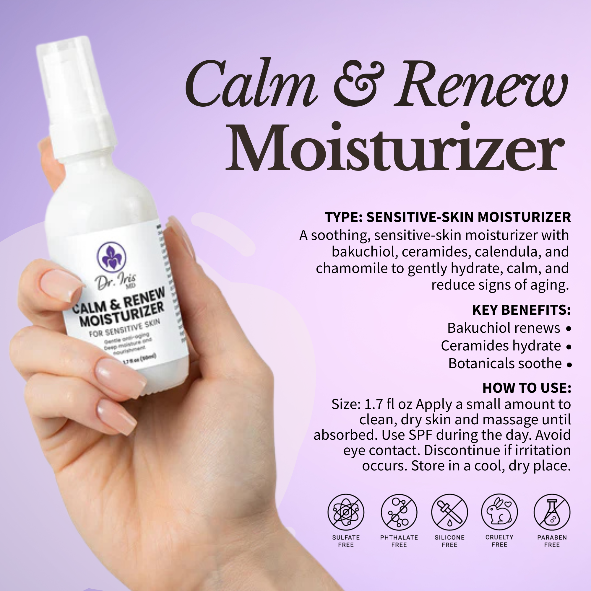 Calm & Renew Moisturizer by Dr. Iris MD
