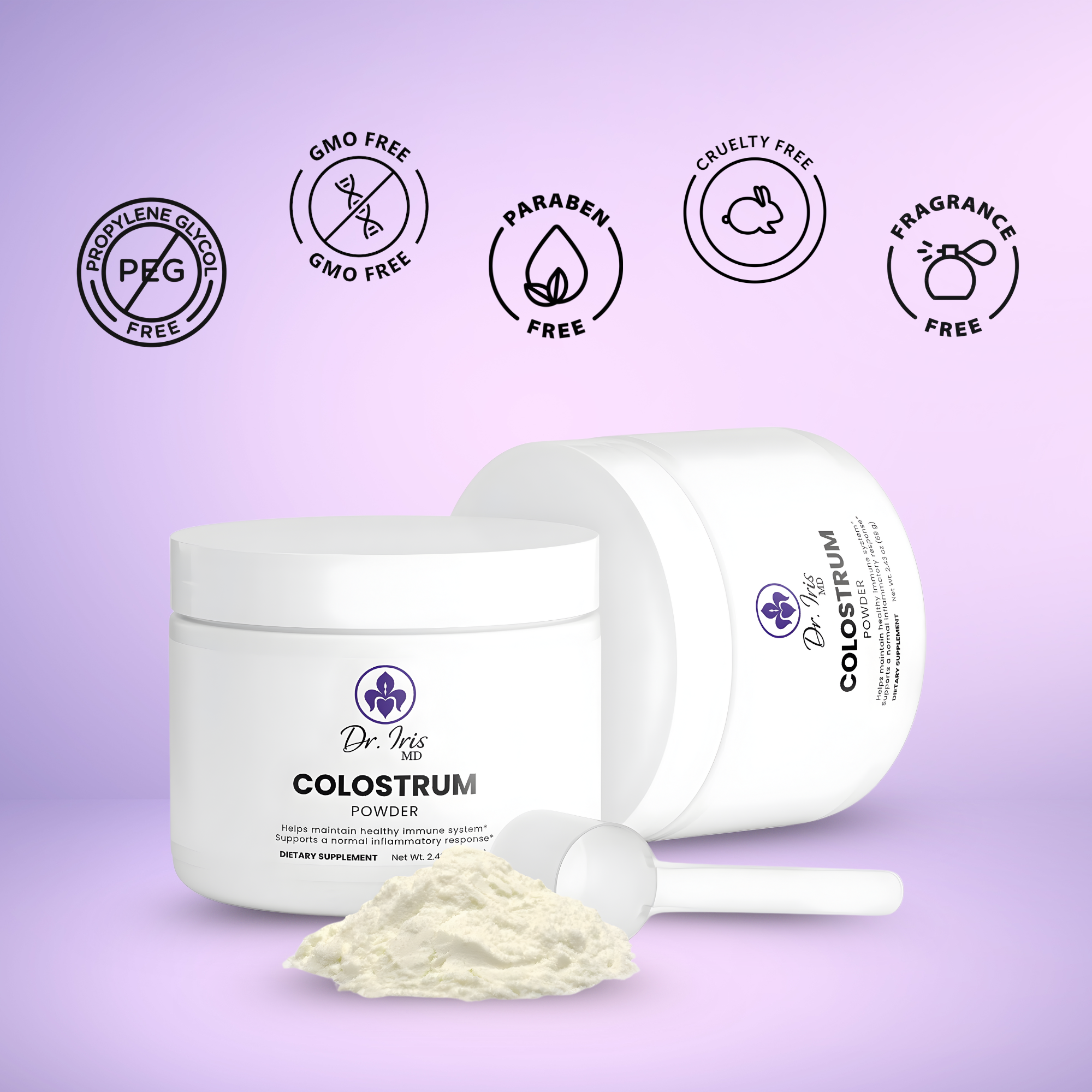 ImmuneGlow™ Colostrum Powder for Immune Gut and Recovery Support