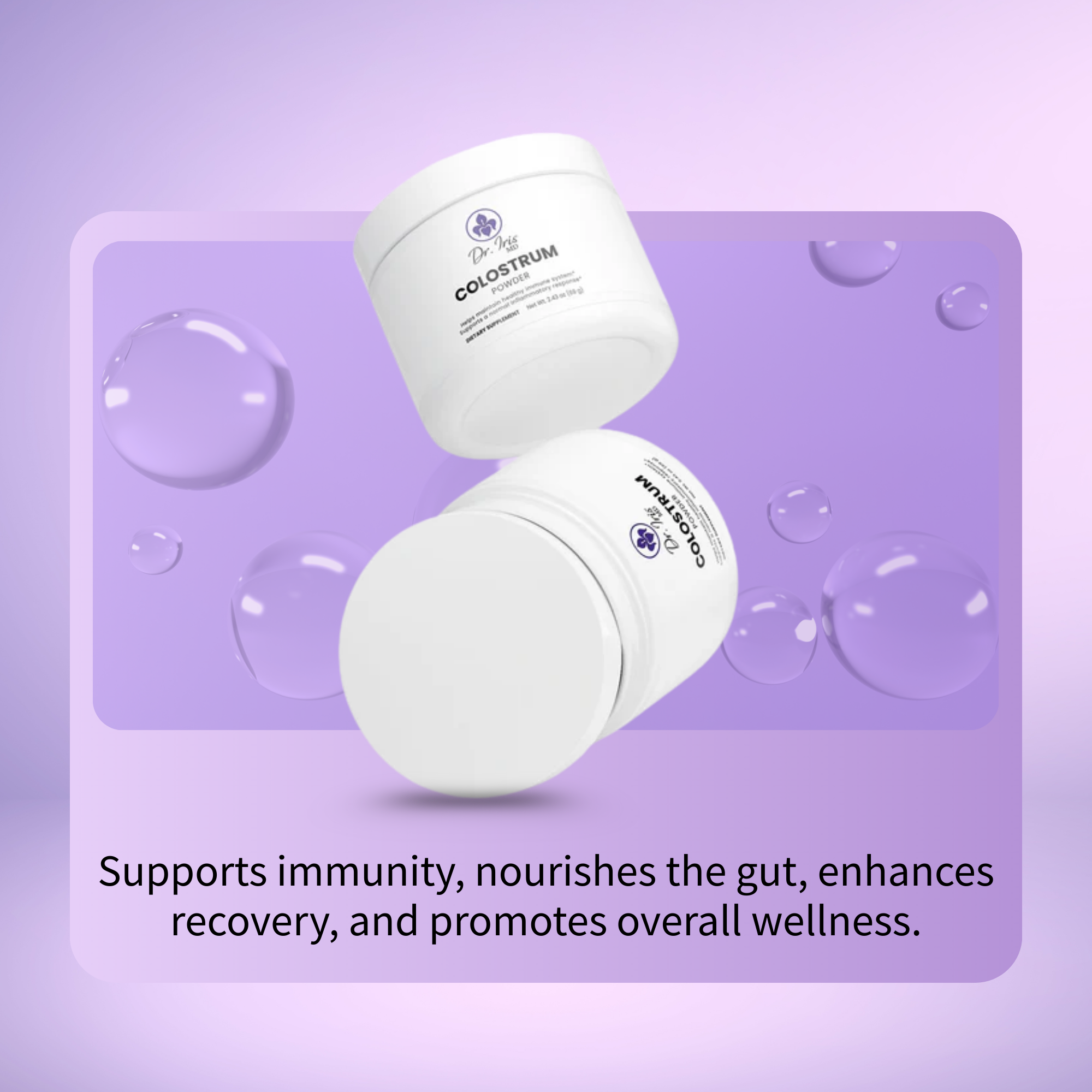 ImmuneGlow™ Colostrum Powder for Immune Gut and Recovery Support