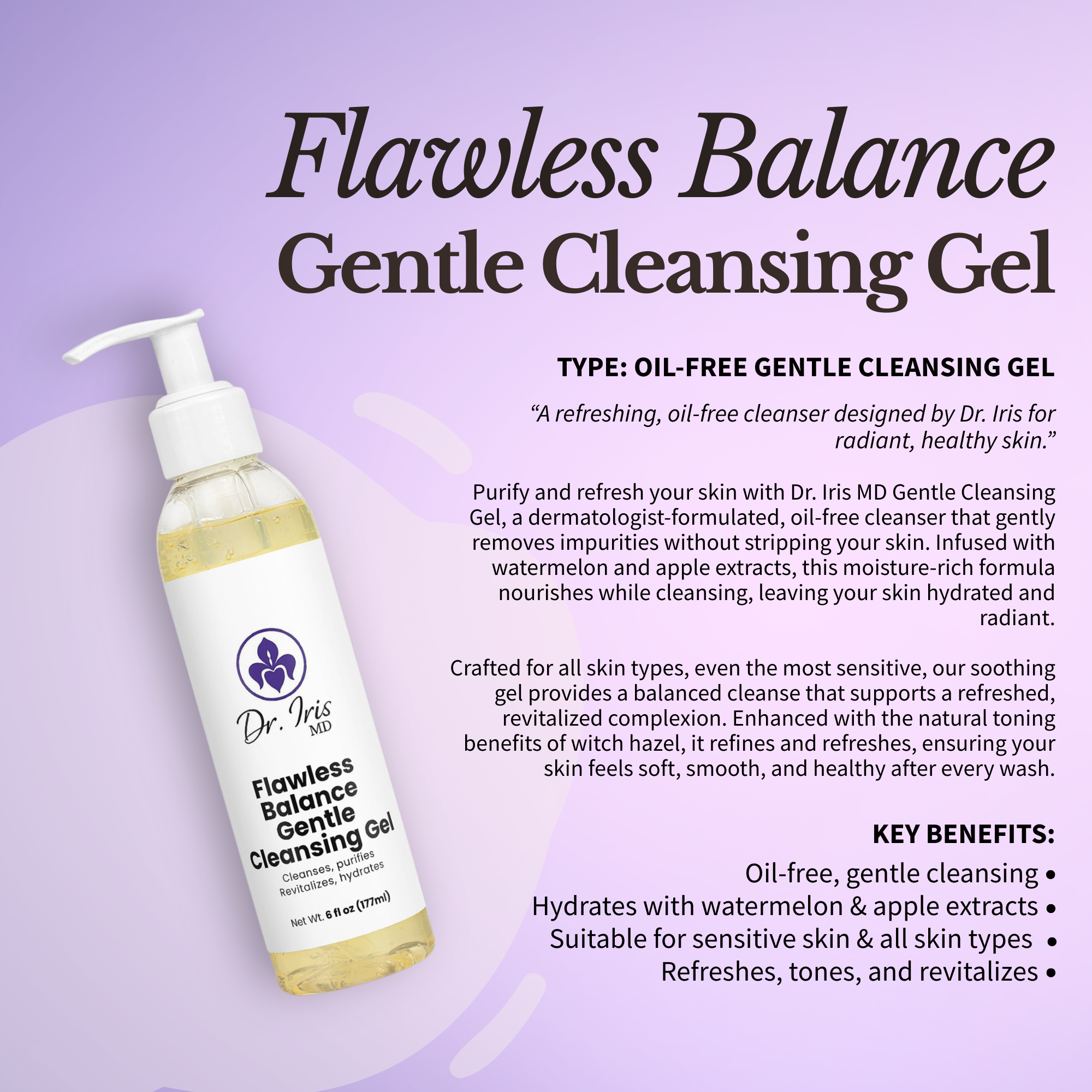 Dr. Iris MD Gentle Flawless Balance Gentle Cleansing Gel