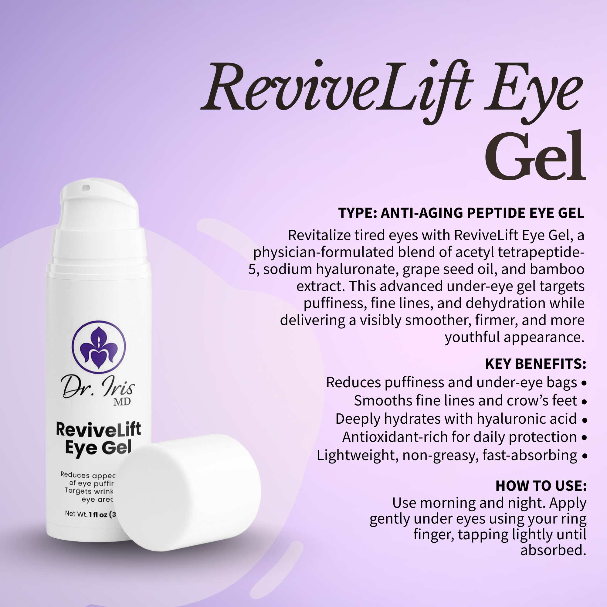 ReviveLift Eye Gel by Dr. Iris MD