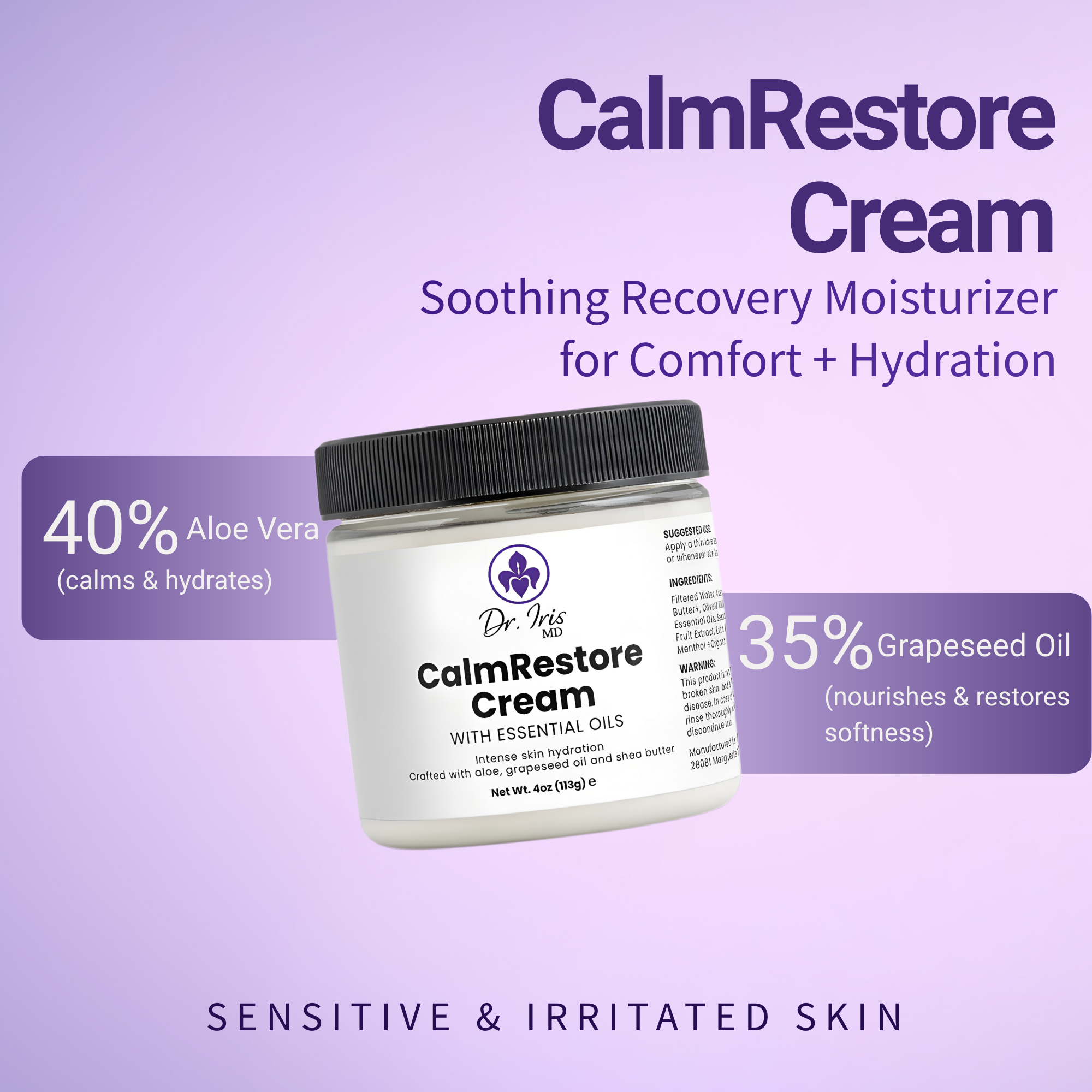 CalmRestore Cream by Dr. Iris MD