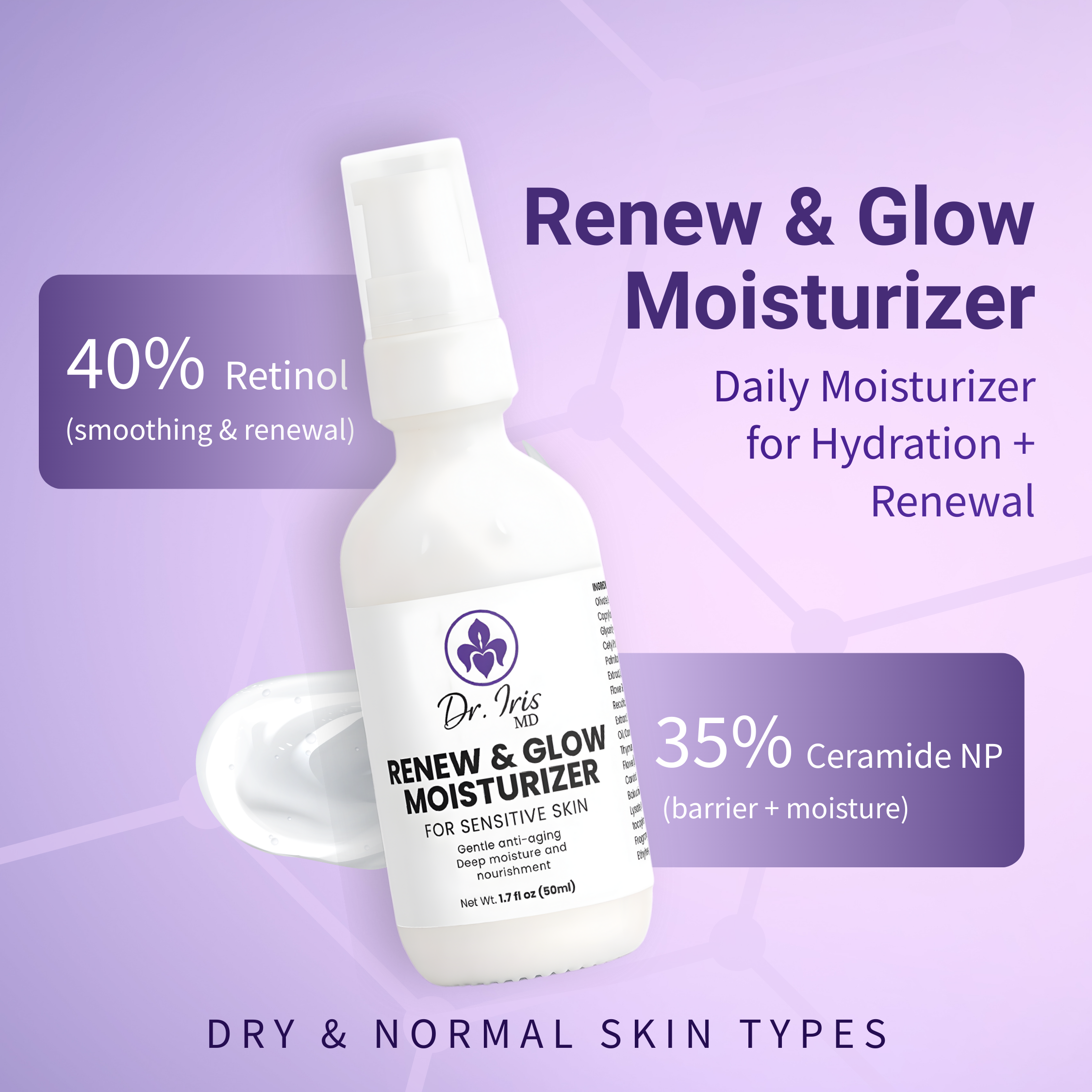 Renew & Glow Moisturizer by Dr. Iris MD